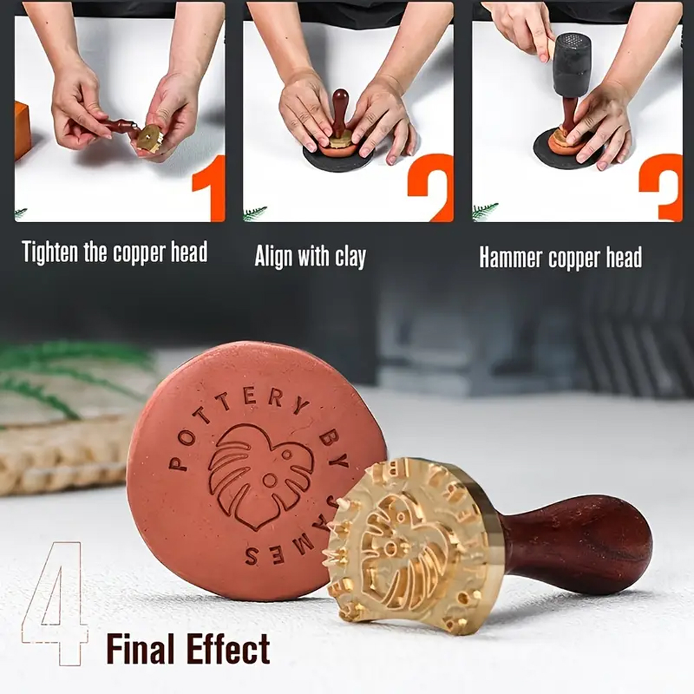 Custom Pottery Stamp for Clay  - Soap Stamp Custom 评论和价格