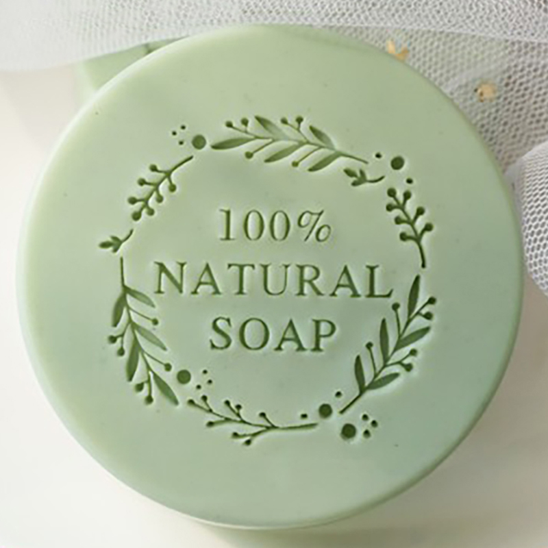 100% NATURAL SOAP  Letter flow - Soap Stamp Custom 评论和价格