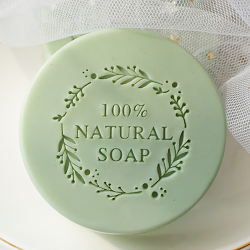 100% NATURAL SOAP  Letter flow - Soap Stamp Custom 评论和价格