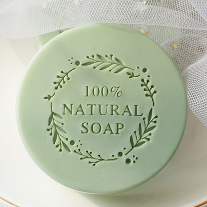 100% NATURAL SOAP  Letter flow - Soap Stamp Custom 评论和价格