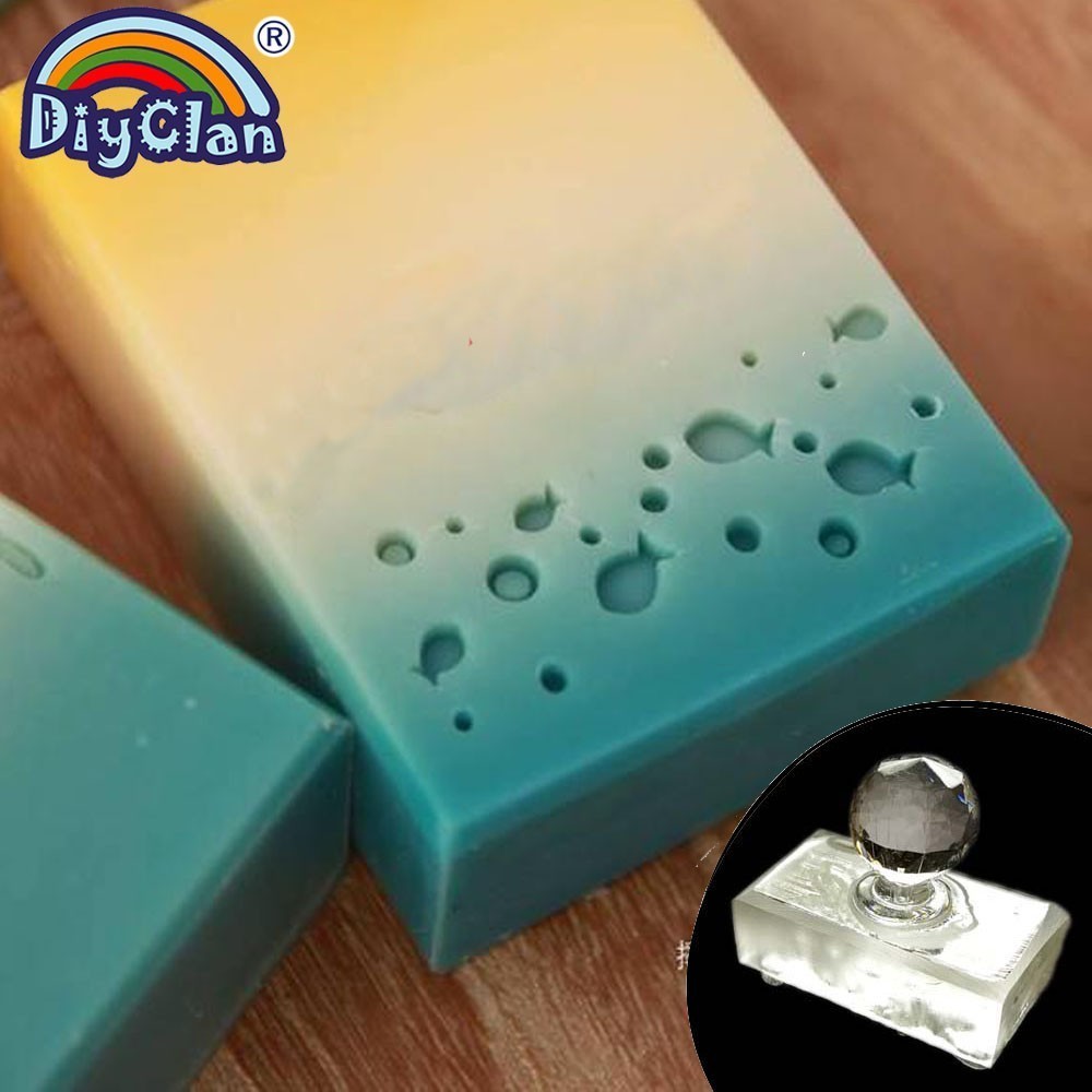 Cute Fish Group Handmade Acryl - Soap Stamp Custom 评论和价格