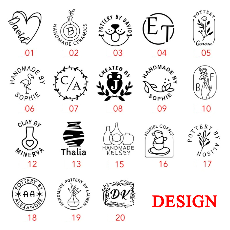 Custom Pottery Stamp for Clay  - Soap Stamp Custom 评论和价格