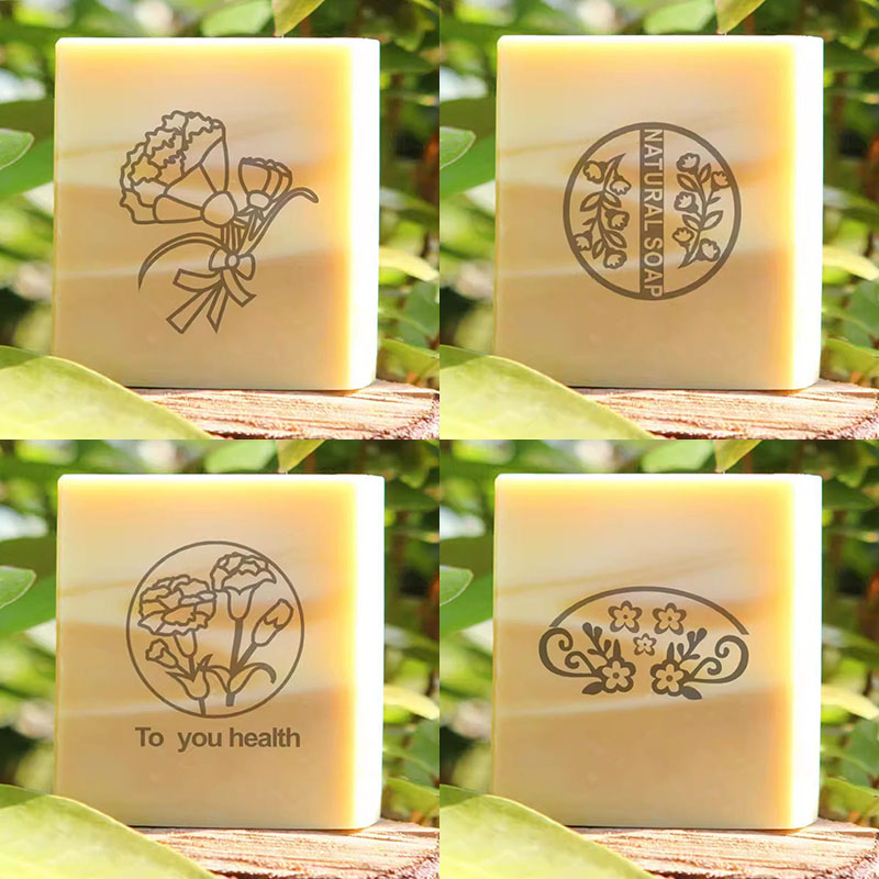 Flower Handmade Clear Stamp, N - Soap Stamp Custom 评论和价格