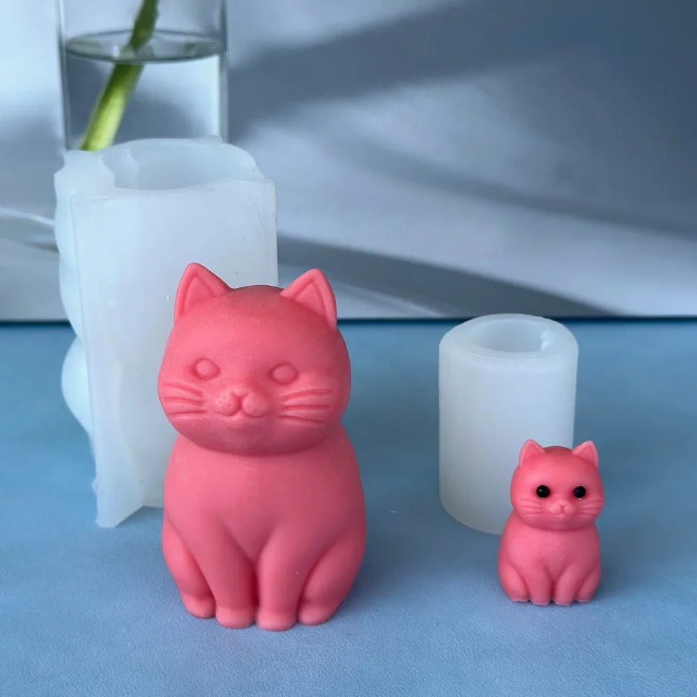 3D fat cat  Animal Silicone Ca - Soap Making Animal Fat 评论和价格