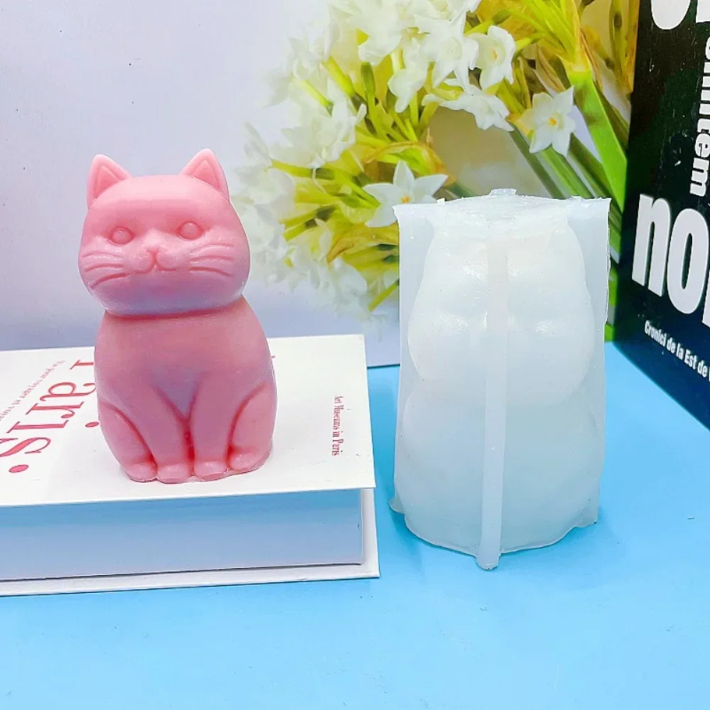 3d fat cat  animal silicone ca - Soap Making Animal Fat 评论和价格