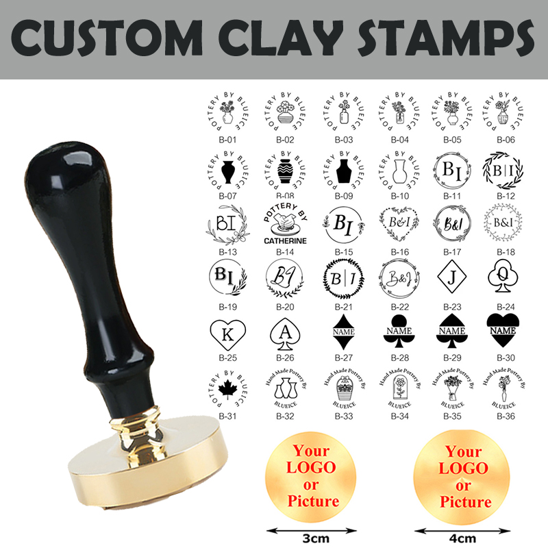 DIY Custom Pottery Stamp for C - Soap Stamp Custom 评论和价格